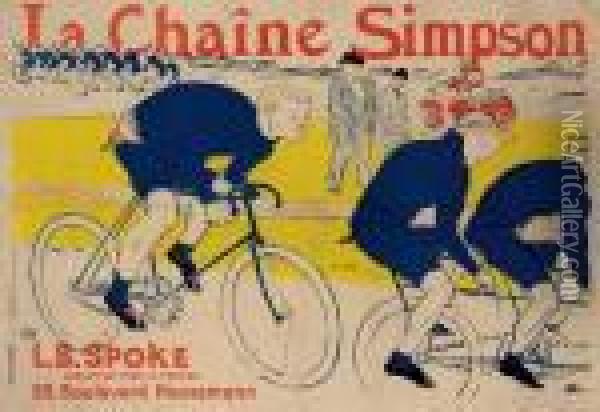 La Chaine Simpson Oil Painting - Henri De Toulouse-Lautrec