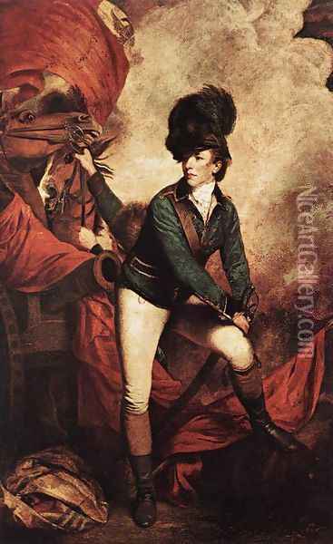 Colonel Banastre Tarleton Oil Painting - Sir Joshua Reynolds