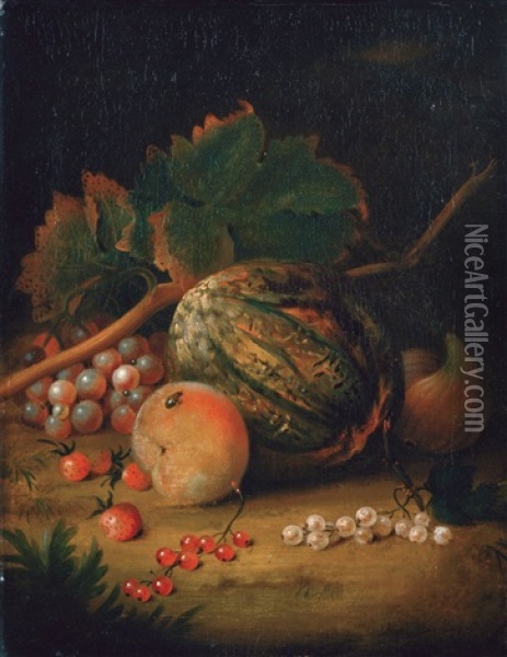 Fruchtestilleben Oil Painting - Jan Van Huysum