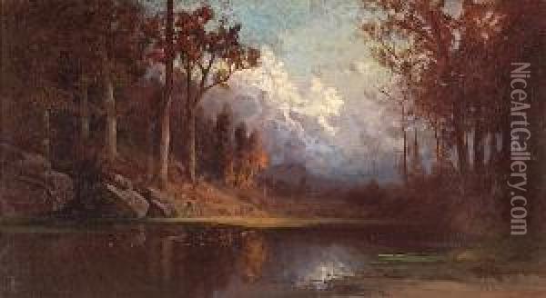 River Reflections Oil Painting - Julian Walbridge Rix