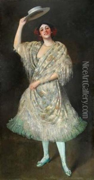 A Dancer Oil Painting - William Turner Dannat