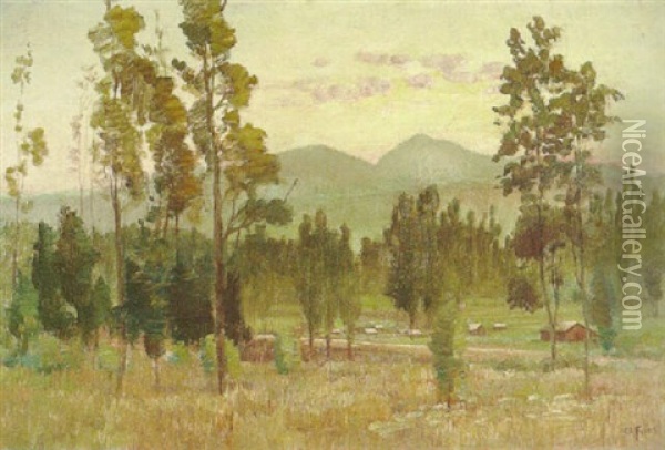 Twilight In Escondido Valley Oil Painting - Charles Arthur Fries