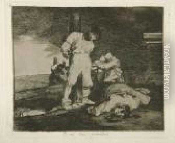 Sastres De La Guerra Oil Painting - Francisco De Goya y Lucientes