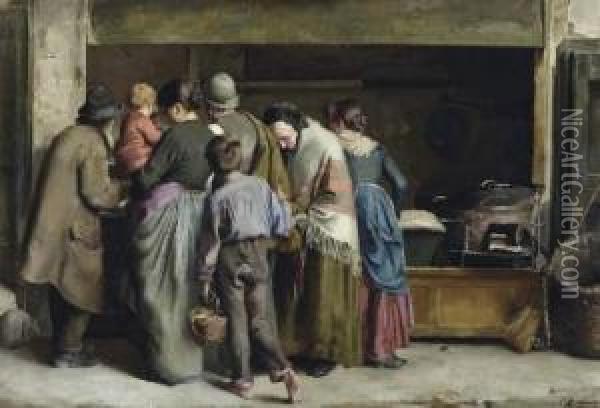 Dans La Rue A Firenze Oil Painting - Joseph Middeleer
