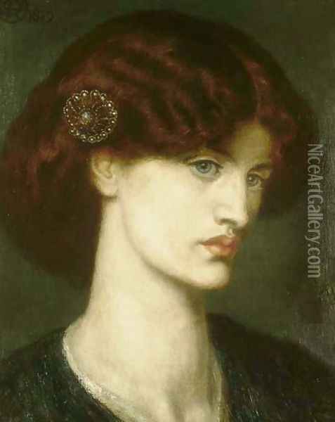 Beatrice Oil Painting - Dante Gabriel Rossetti