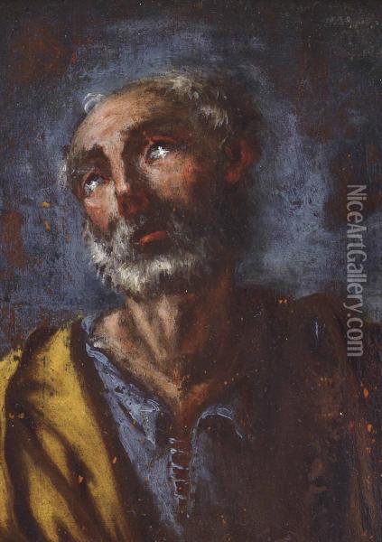 Saint Peter Penitent Oil Painting - Alessandro Magnasco