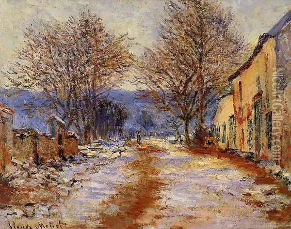Snow Effect At Limetz Oil Painting - Claude Oscar Monet