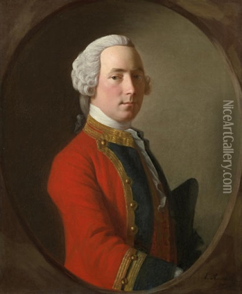 Lieutenant John Abercrombie Of The 1st Foot, The Royal Regiment Oil Painting - Allan Ramsay