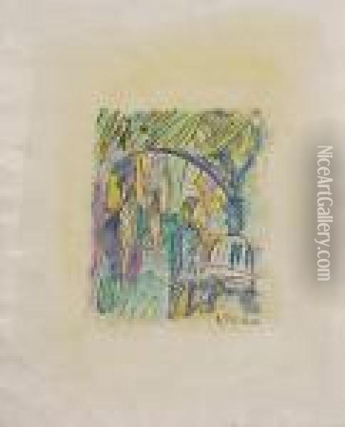 V Parku Oil Painting - Ernst Ludwig Kirchner