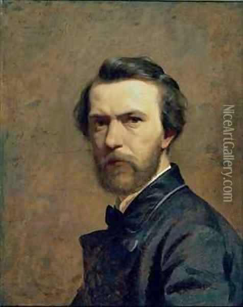 Self Portrait Oil Painting - Fedor Andreevich Bronnikov