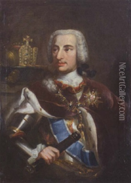Kaiser Karl Vii Oil Painting - George de Marees