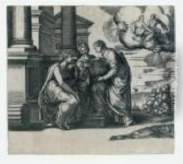 The Story Of Cupid And Psyche Oil Painting - Raphael (Raffaello Sanzio of Urbino)
