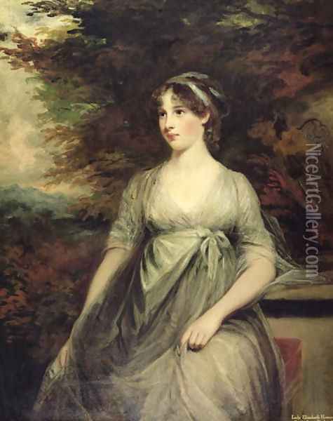 Lady Elizabeth Howard Duchess of Rutland Oil Painting - John Hoppner