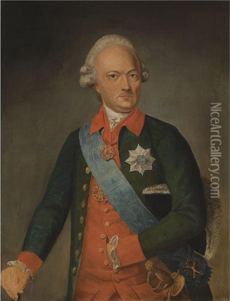 Portrait Of Prince Dmitry Golitsyn (1771-1844) Oil Painting - Joseph Hickel