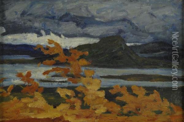 Norrlandskt Landskap Oil Painting - Helmer Osslund