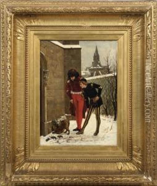 Gotische Rattenfanger Oil Painting - Charles Louis Kratke