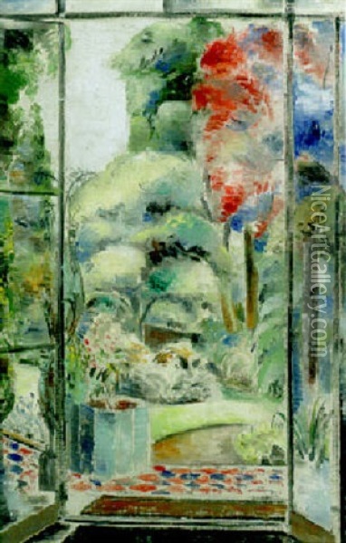 Window, Iver Heath Oil Painting - Paul Nash