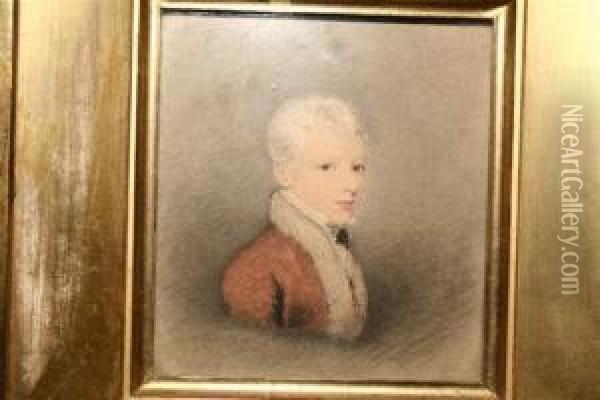 Portrait Of A Sir Charles Hamilton Oil Painting - Adam Buck