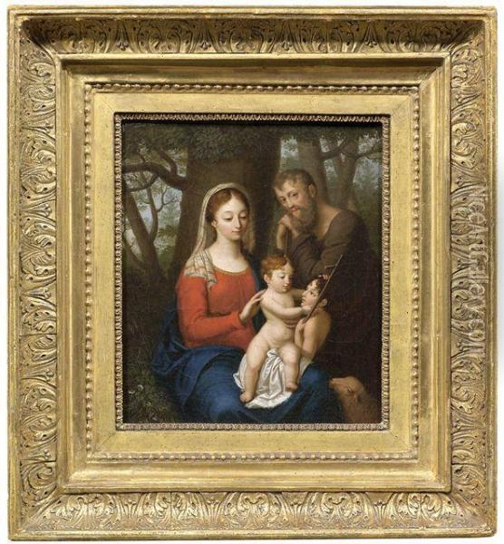 Heilige Familie Oil Painting - Bernhard De Guerard