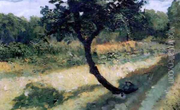 Tree in the Field (Arbre dans le champ) Oil Painting - Leon Kaufmann (Kamir)
