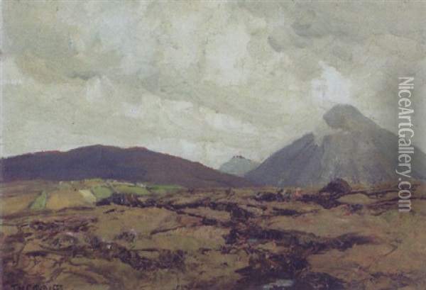 Mount Errigal, Co. Donegal Oil Painting - James Humbert Craig