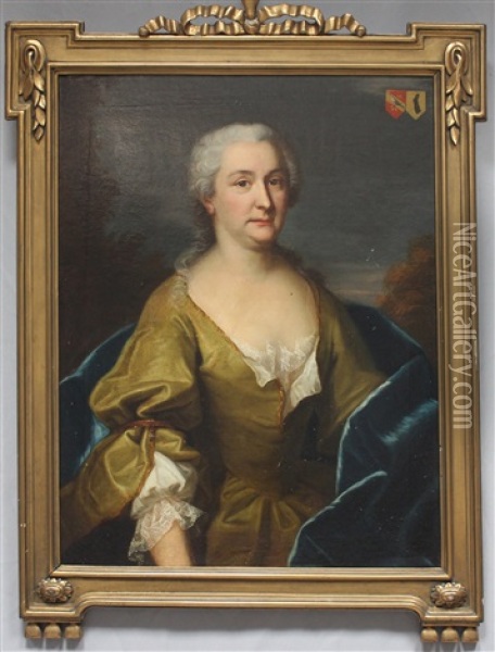 Portrait Der Anna Rosina Lerber-dachselhofer Oil Painting - Emmanuel Jakob Handmann