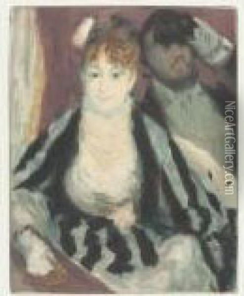 La Loge (g./p. 661) Oil Painting - Pierre Auguste Renoir