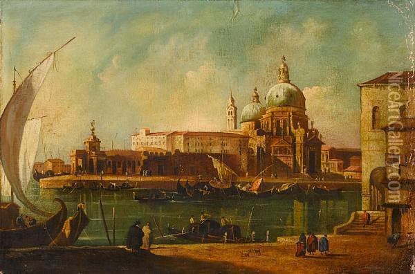 Santa Maria Della Salute And The Punta Delladogana, Venice Oil Painting - Francesco Guardi
