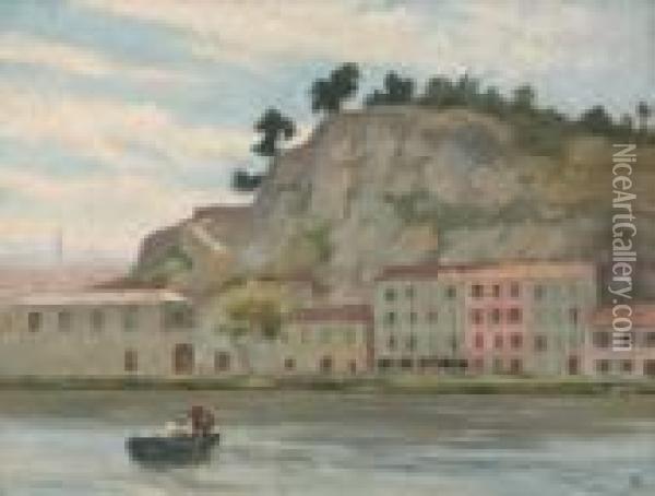 Cliffs At Avignon Oil Painting - Bonny Rupert
