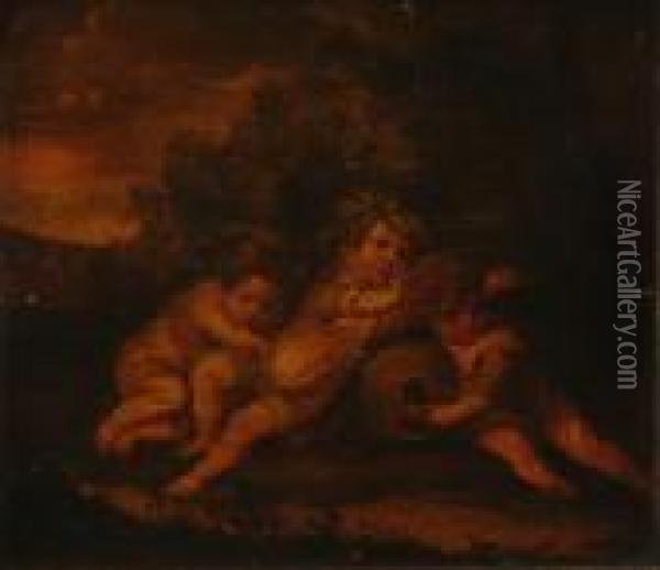 Putti Oil Painting - Peter Paul Rubens