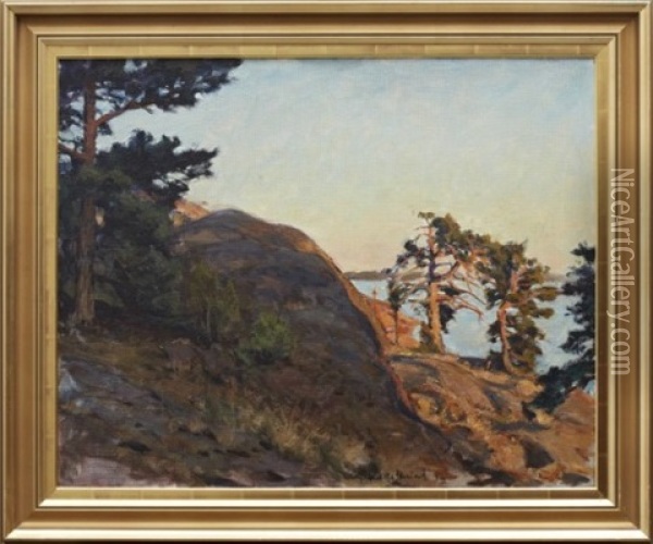 Skargardslandskap Oil Painting - Gottfried Kallstenius