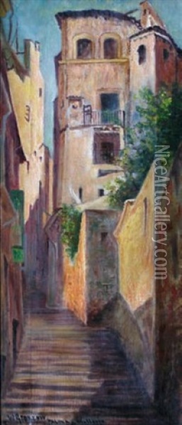 Palma Di Mallorca Oil Painting - Vladimir Vladyslaw Granzow