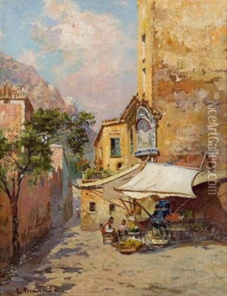 Amalfi, La Cote Rocheuse Oil Painting - Carlo Brancaccio