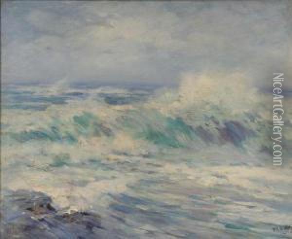 Impressionist Seascape Oil Painting - John William, Will Vawter