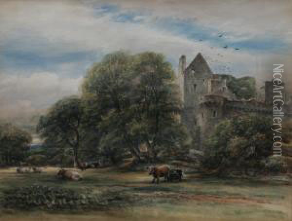 Craigmillar Castle Oil Painting - James Orrock