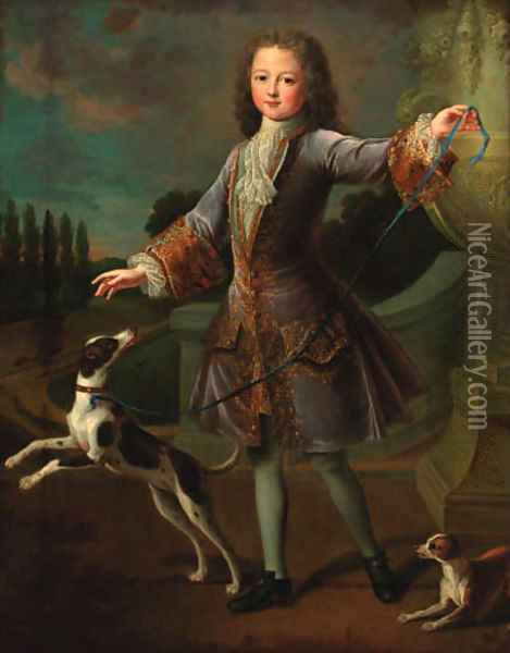 Portrait of a young gentleman Oil Painting - Alexis-Simon Belle