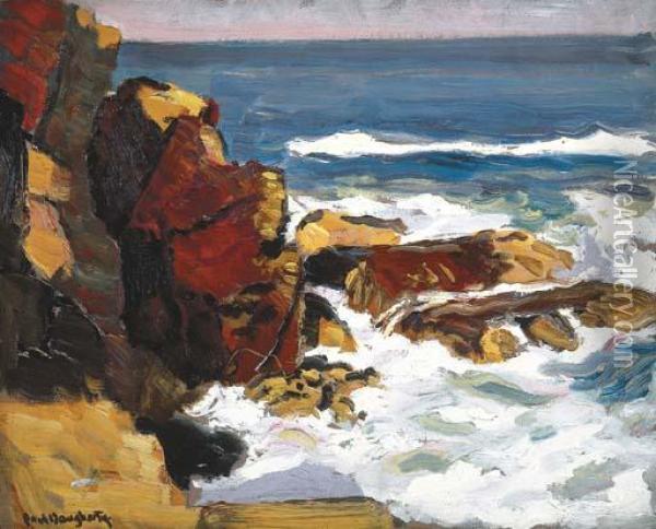 Coastal Rocks Oil Painting - Paul Dougherty