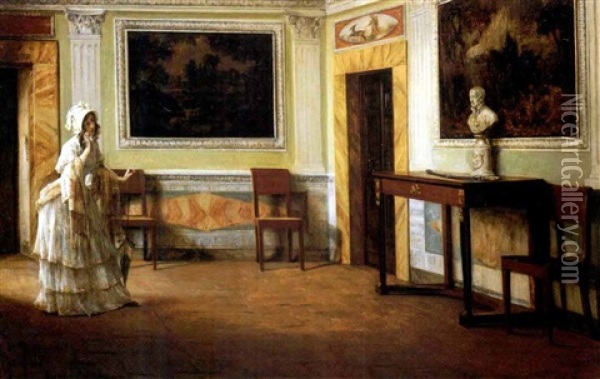 Casa Branca A Torino Oil Painting - Giovanni Giani