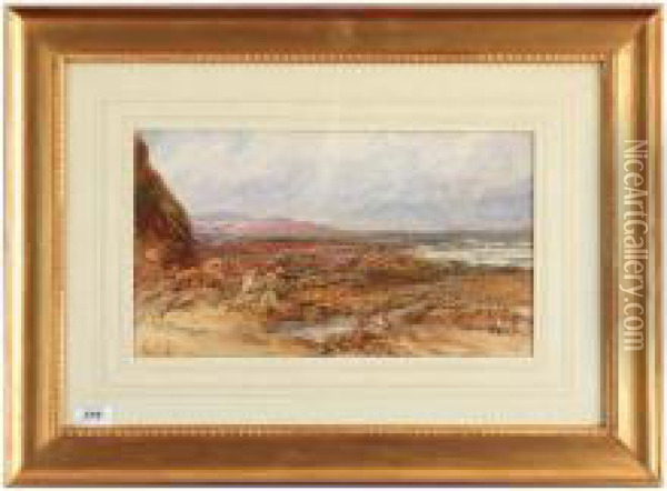 Coastal Scene Oil Painting - Albert Pollitt