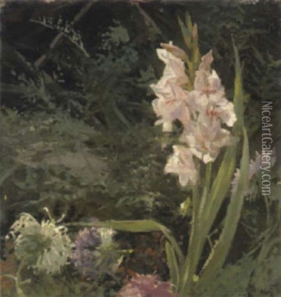 Gladiolen Oil Painting - Hendricus Fredericus de Grys