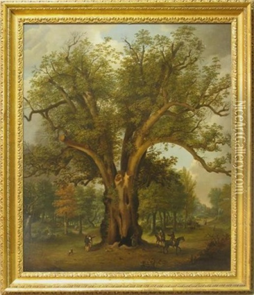 The Fairlop Oak Oil Painting - Laurence J. Cosse