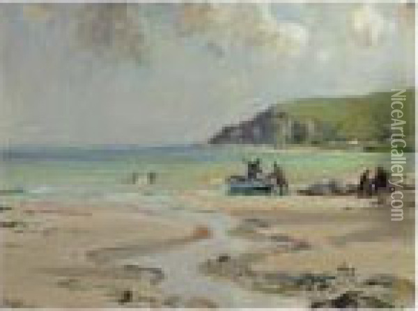 Ballygally, Co. Antrim Oil Painting - James Humbert Craig