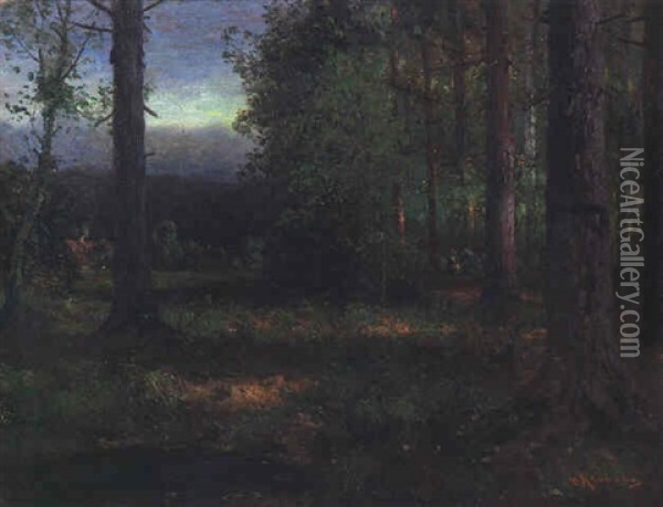 Frauen Im Wald Oil Painting - Adolf Kaufmann