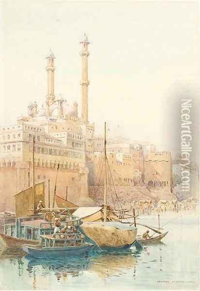 Benares, India Oil Painting - Alexander Henry Hallam Murray