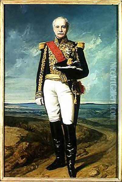 Achille 1795-1878 Count Baraguay dHilliers Oil Painting - Charles-Philippe Lariviere