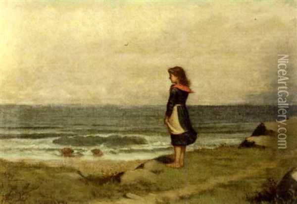 By The Sea Oil Painting - Samuel S. Carr
