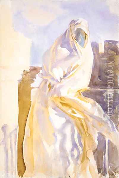 Arab Woman Oil Painting - John Singer Sargent