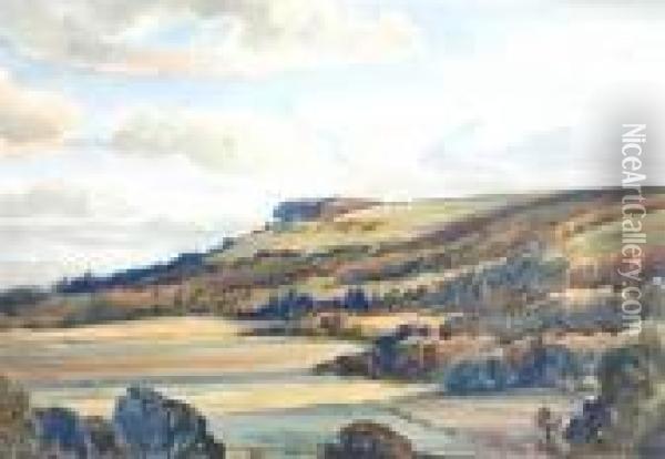 Chanctonbury From Washington Oil Painting - Edwin Harris
