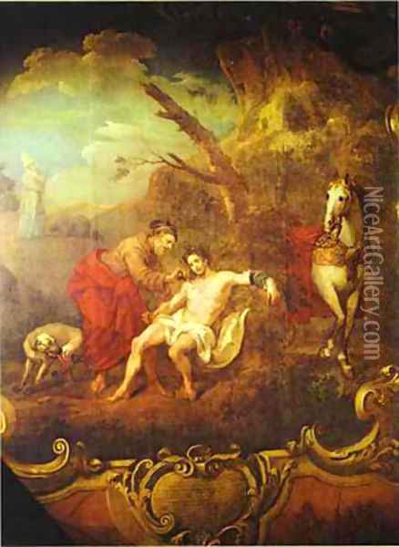 The Good Samaritan 1737 Oil Painting - William Hogarth