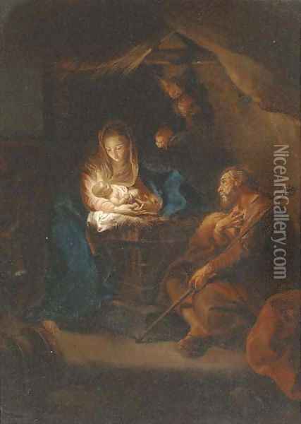 The Holy Family 4 Oil Painting - Carlo Maratta or Maratti